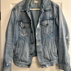 Able Distressed Denim Jacket- M